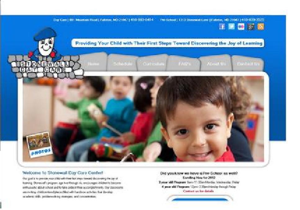 Adventure Web Productions has launched Stonewall Day Care Center ‘s New Website.